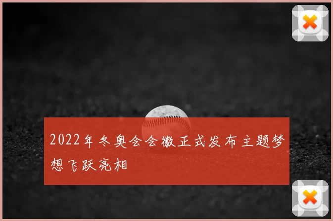 2022年冬奥会会徽正式发布主题梦想飞跃亮相